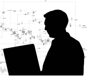 Federal employee silhouette